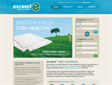 Tablet Screenshot of exceedfilters.com